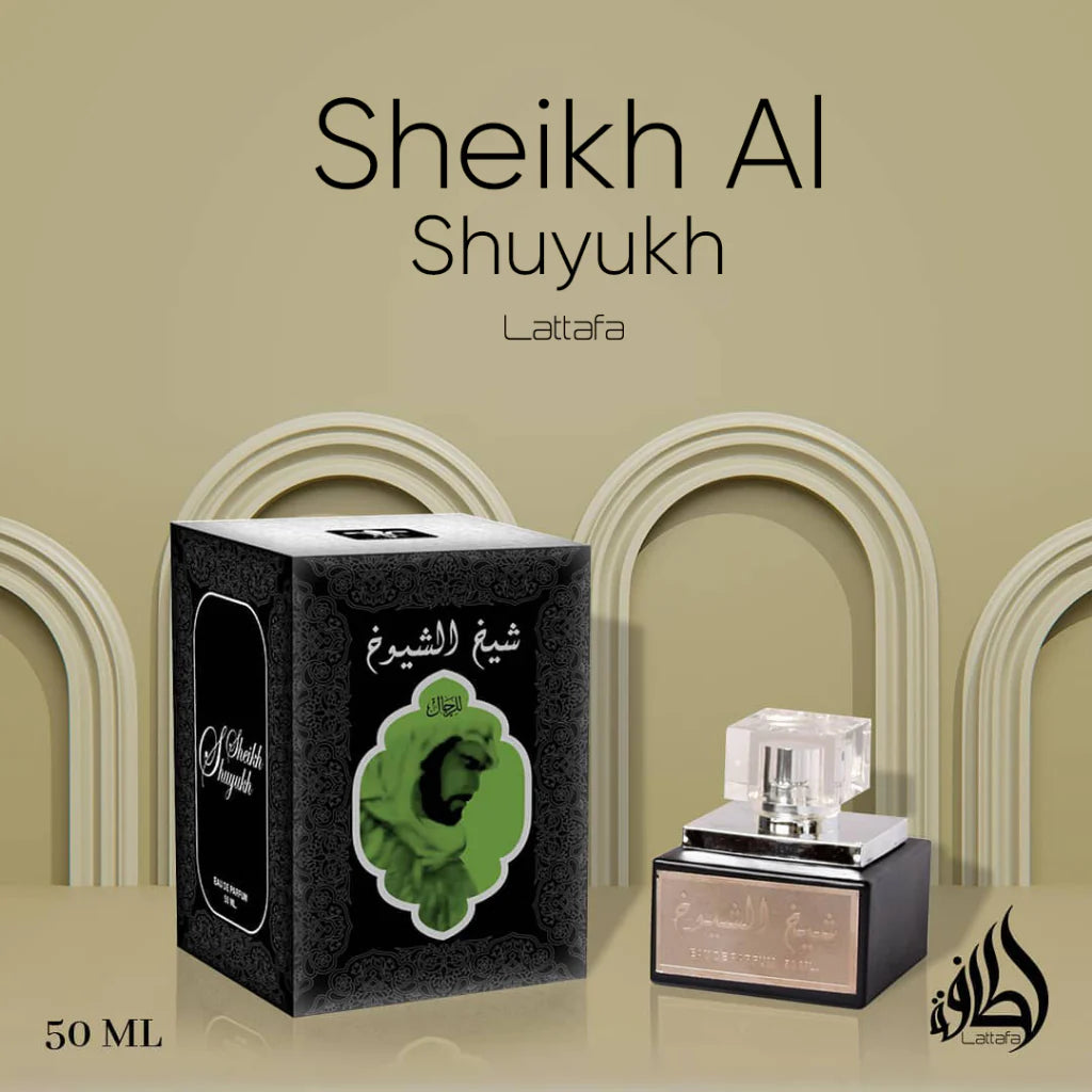 Sheikh Al Shuyukh Black EDP Spray With Perfumed Deodorant - 50ML