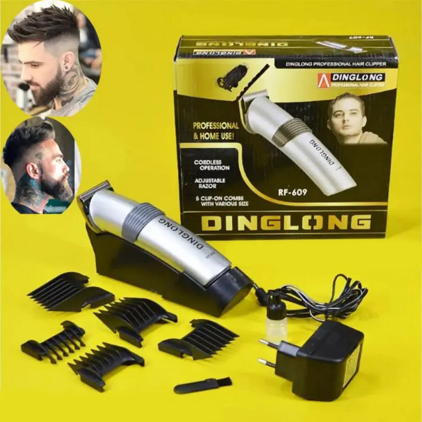 Dinglong RF-609 Hair Clipper and Beard Trimmer