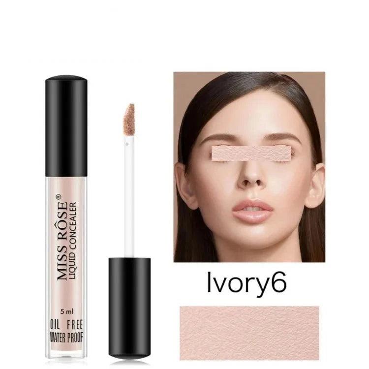 Miss Rose Oil Free Waterproof Liquid Concealer - 5ml