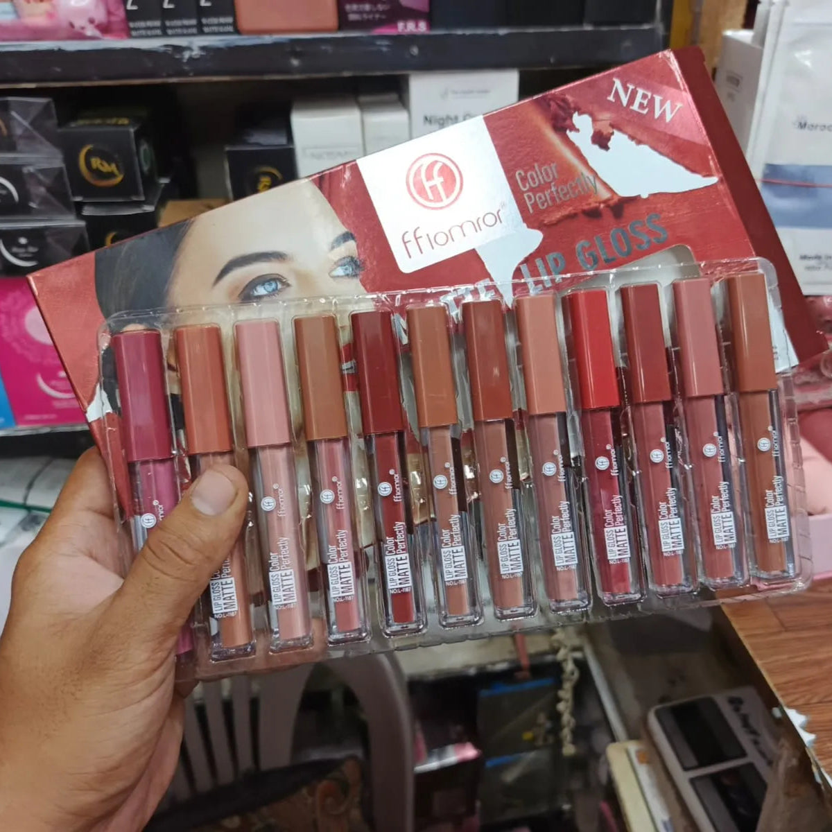Fflomror Matte Lip Gloss - 12 Pcs