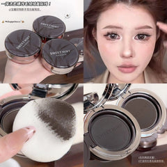 Sweet Mint Fluffy HairStyle Powder Compact With Puff - Each