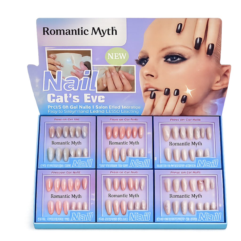 Romantic Myth Cat’s Eye Press-On Gel Nails Set