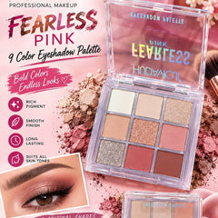 Hudamoji Fearless Pink 9-Color Eyeshadow Palette