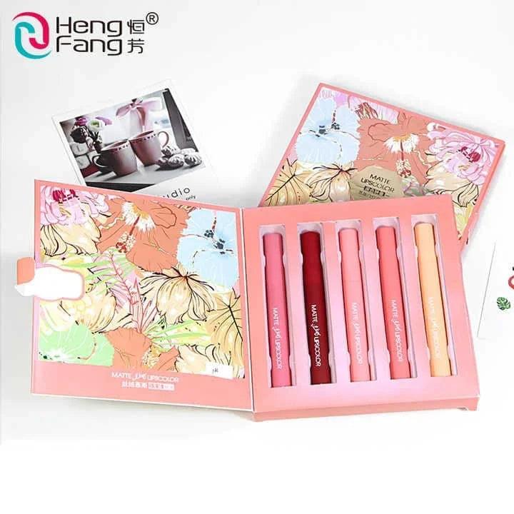 5Pcs Heng Fang Soft Matte Lipstick