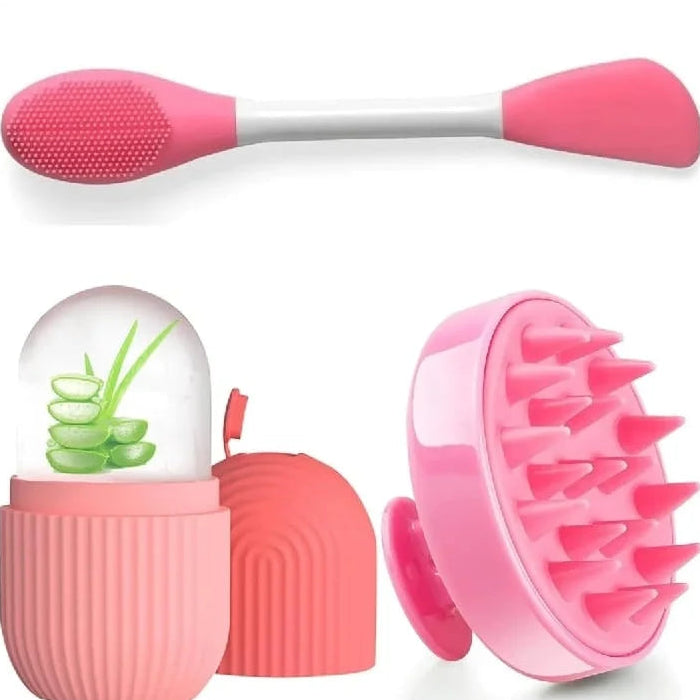 Silicone Beauty Care Tool Set - Pack of 3