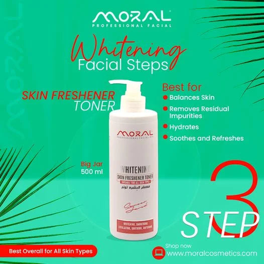 Moral Whitening Skin Fresher Toner - 500ml