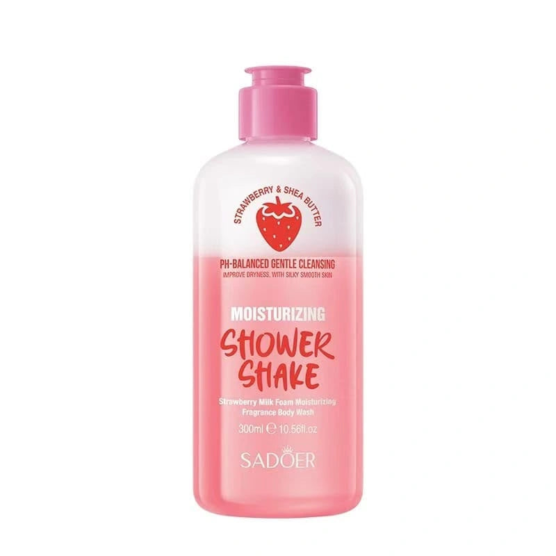 Sadoer Strawberry & Shea Butter Moisturizing Shower Shake - 300ml