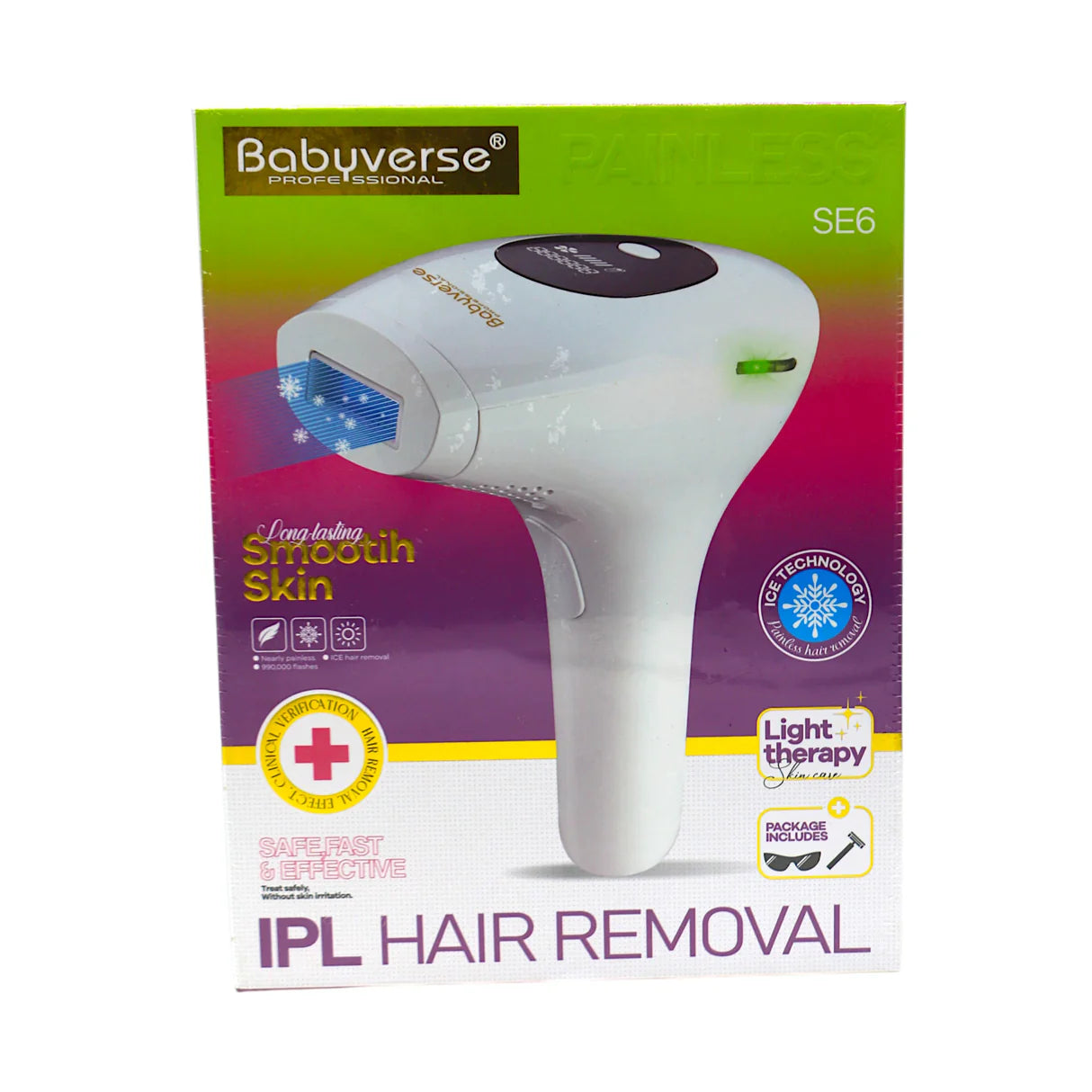 Babyverse IPL Hair Removal Device - SE6