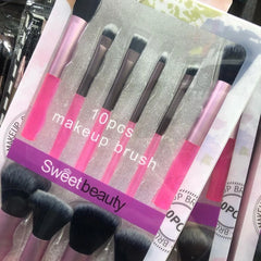 Sweet Beauty Makeup Brush - 10Pcs