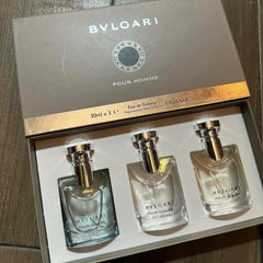 Bvlgari Pour Homme Gift Set for Him (3Pcs Set)  - Dubai - 100% Original Testers