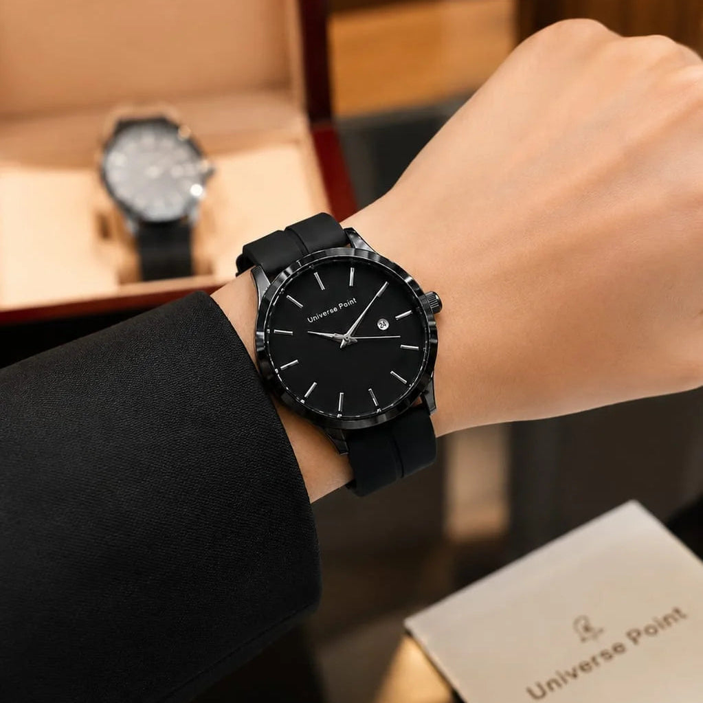 Universe Point Minimalist Silicone Strap Quartz Watch