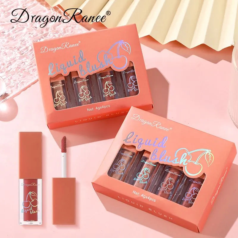 Dragon Ranee Fruit Juice Natural Shiny Liquid Blushes (4 pcs)