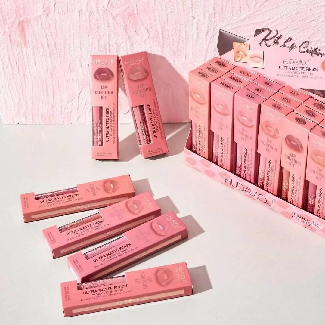 Hudamoji Lipgloss + Lip Pencil