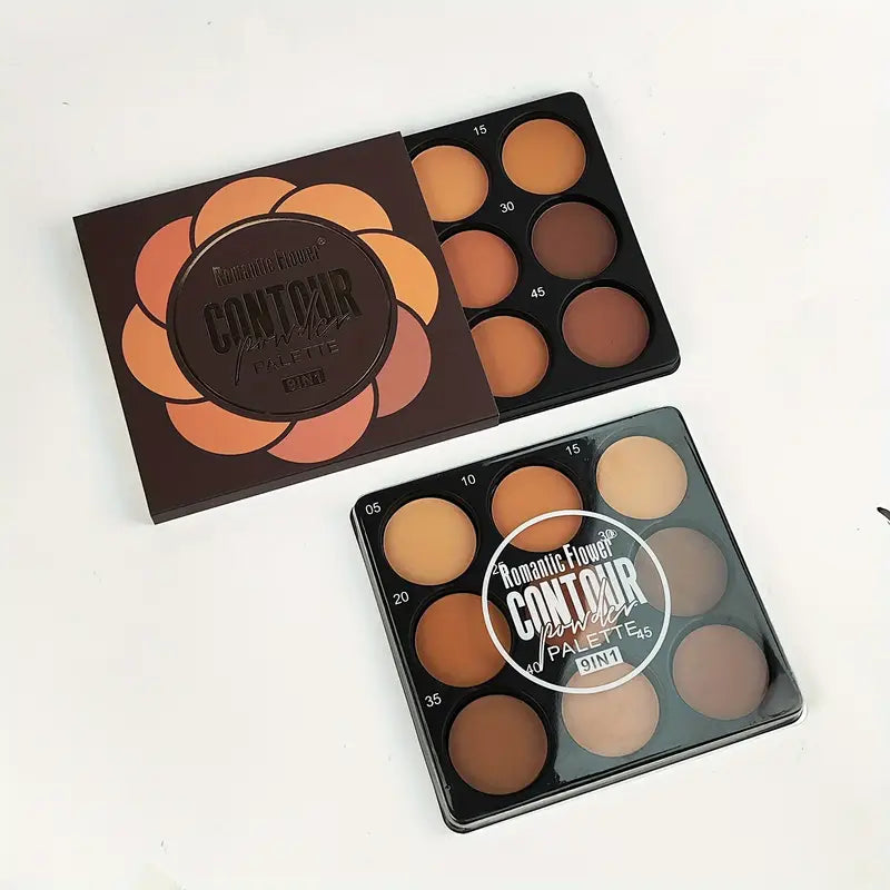 Romantic Flower 9‑in‑1 Contour Palette