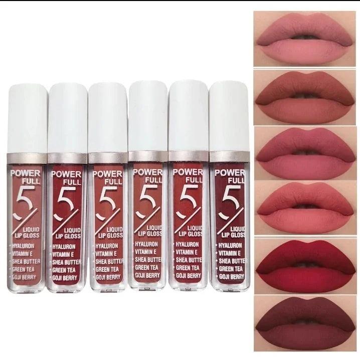 6 Pcs Bob Matte Lipgloss Set