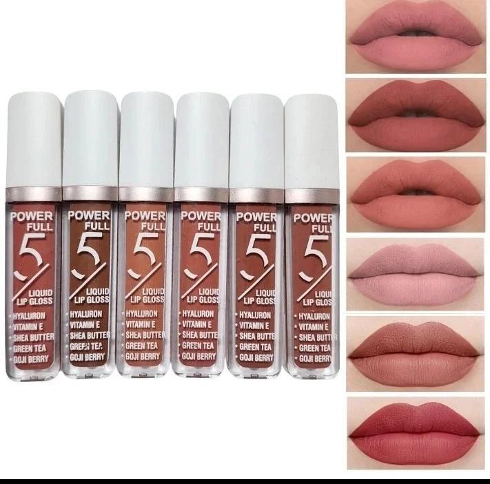6 Pcs Bob Matte Lipgloss Set