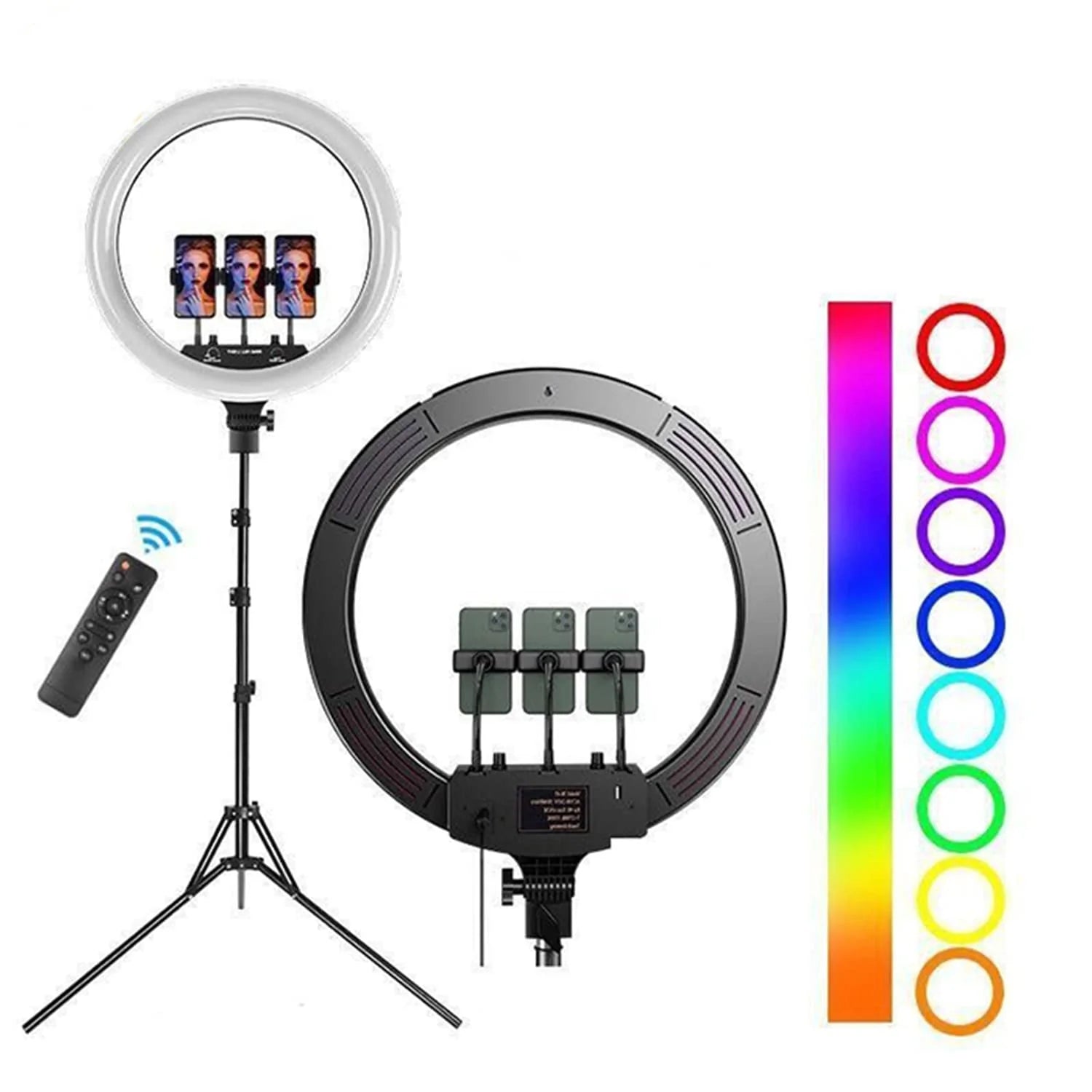 RGB LED Ring Light -  MJ56 - 22INCH