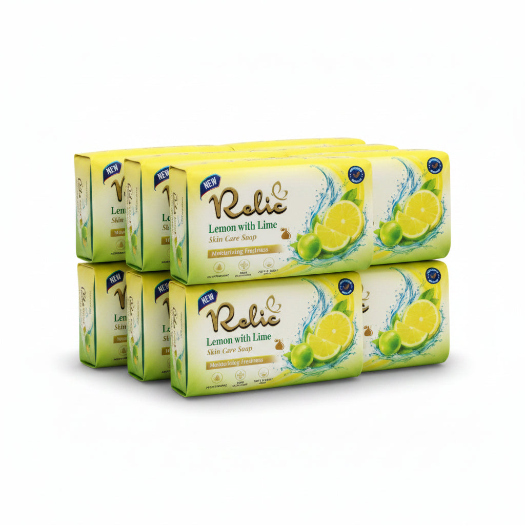 Relic Beauty Bar - Lemon With Lime  - 6 Pcs × 60g