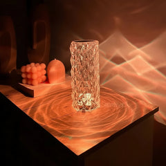 Diamond Rose Crystal Lamp 16 Color Changing with remote
