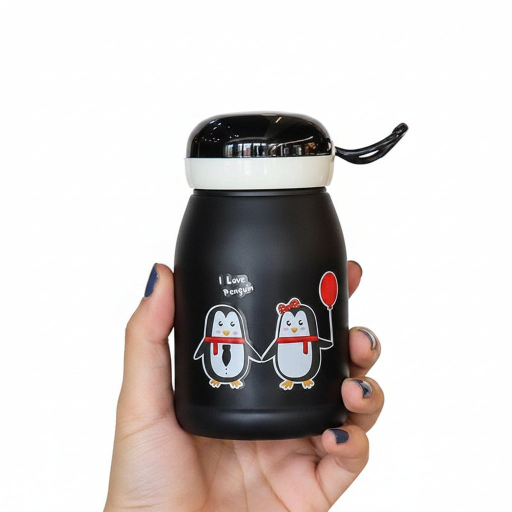 penguin water bottle hot water drinking flask bottle for kids