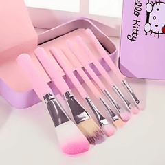 Pack Of 7-Cute Hello Kitty Makeup Brushes Set