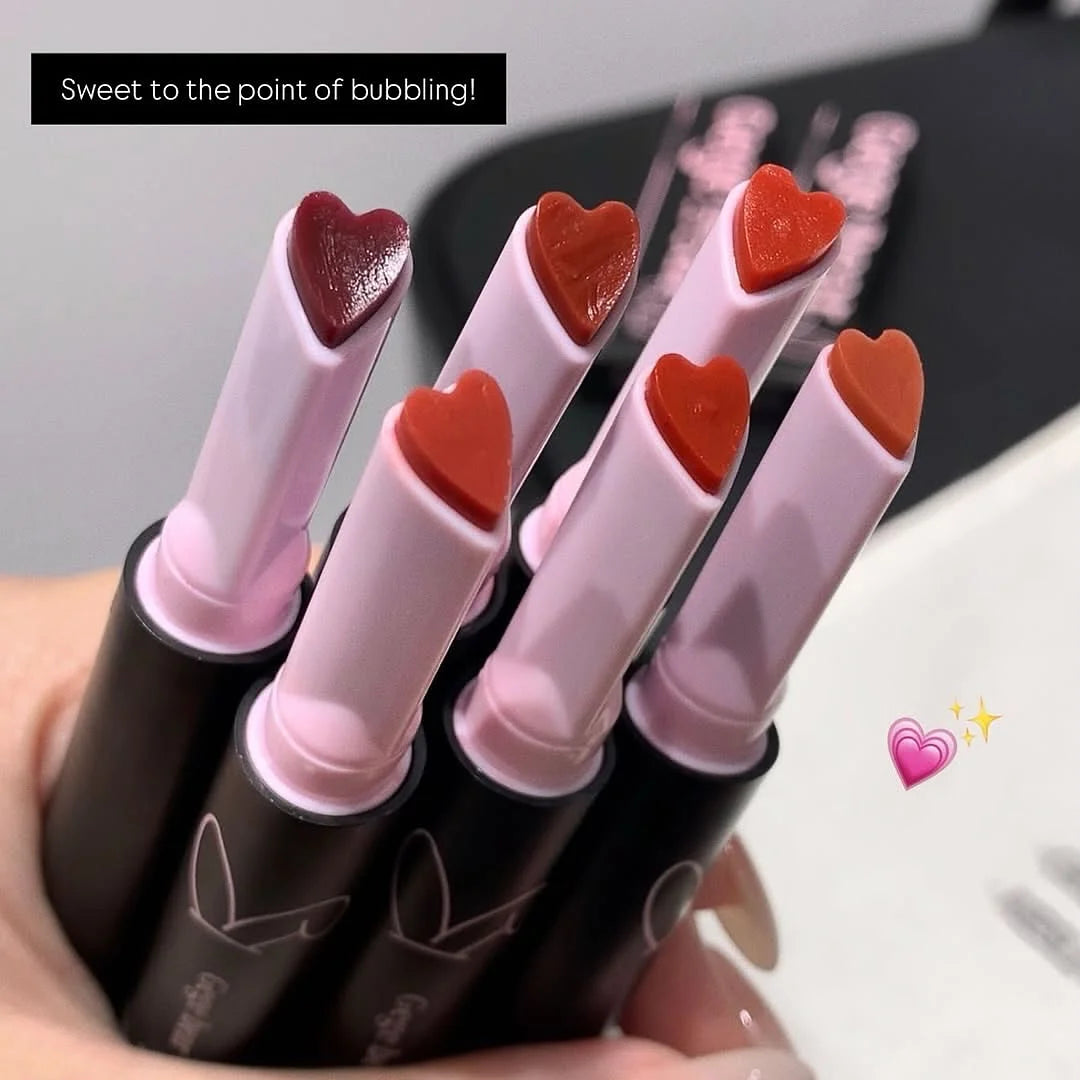 Gege Bear Heart Shape Magic Pen Moisturizing Solid Lip Gloss
