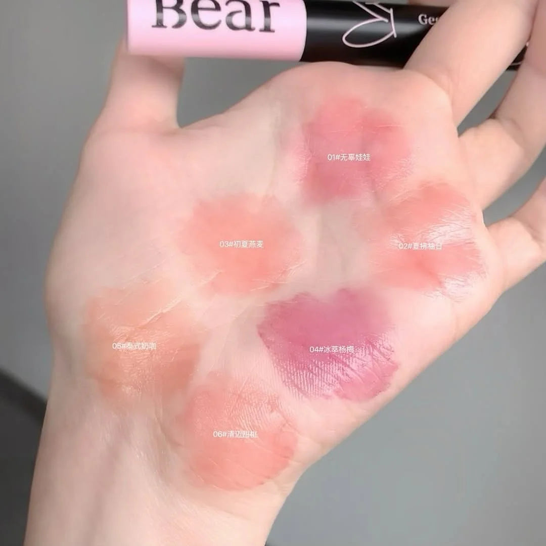 Gege Bear Heart Shape Magic Pen Moisturizing Solid Lip Gloss