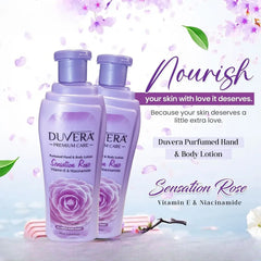 Duvera Sensation Rose Perfumed Hand & Body Lotion 250ml