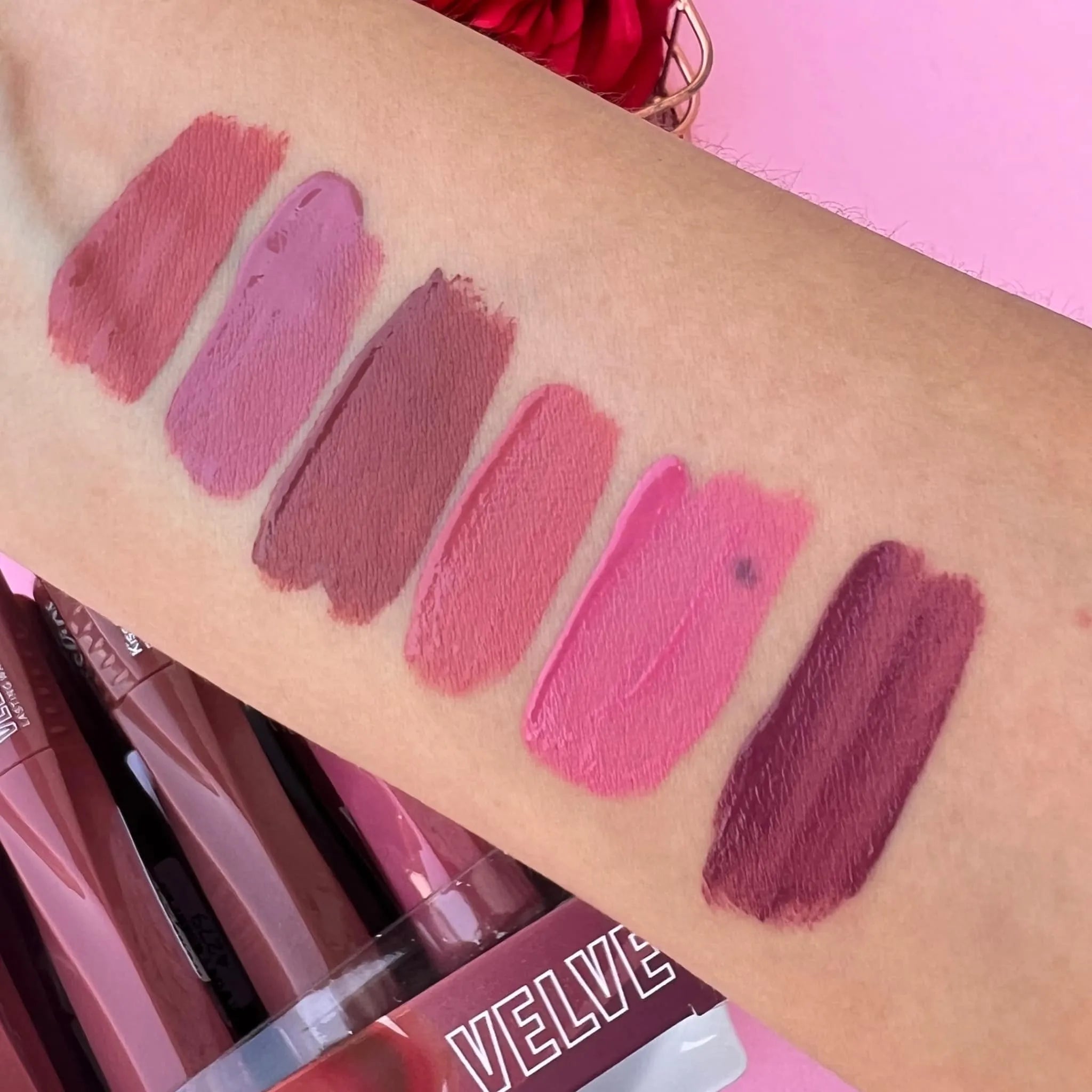 Kiss Beauty Velvet Long Lasting  Waterproof Lipgloss