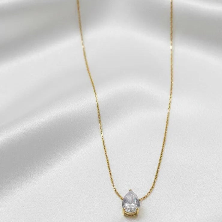 Stainless Steel Almond Style Stone Chain