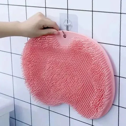 2-in-1 Silicone Bath Foot and Back Scrubber