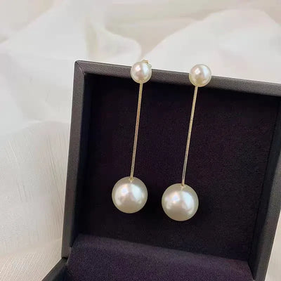 Two in One Pearl Drop Earrings