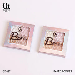 Quetee Beauty Baked Powder 4 Light Colors Highlighter Palette