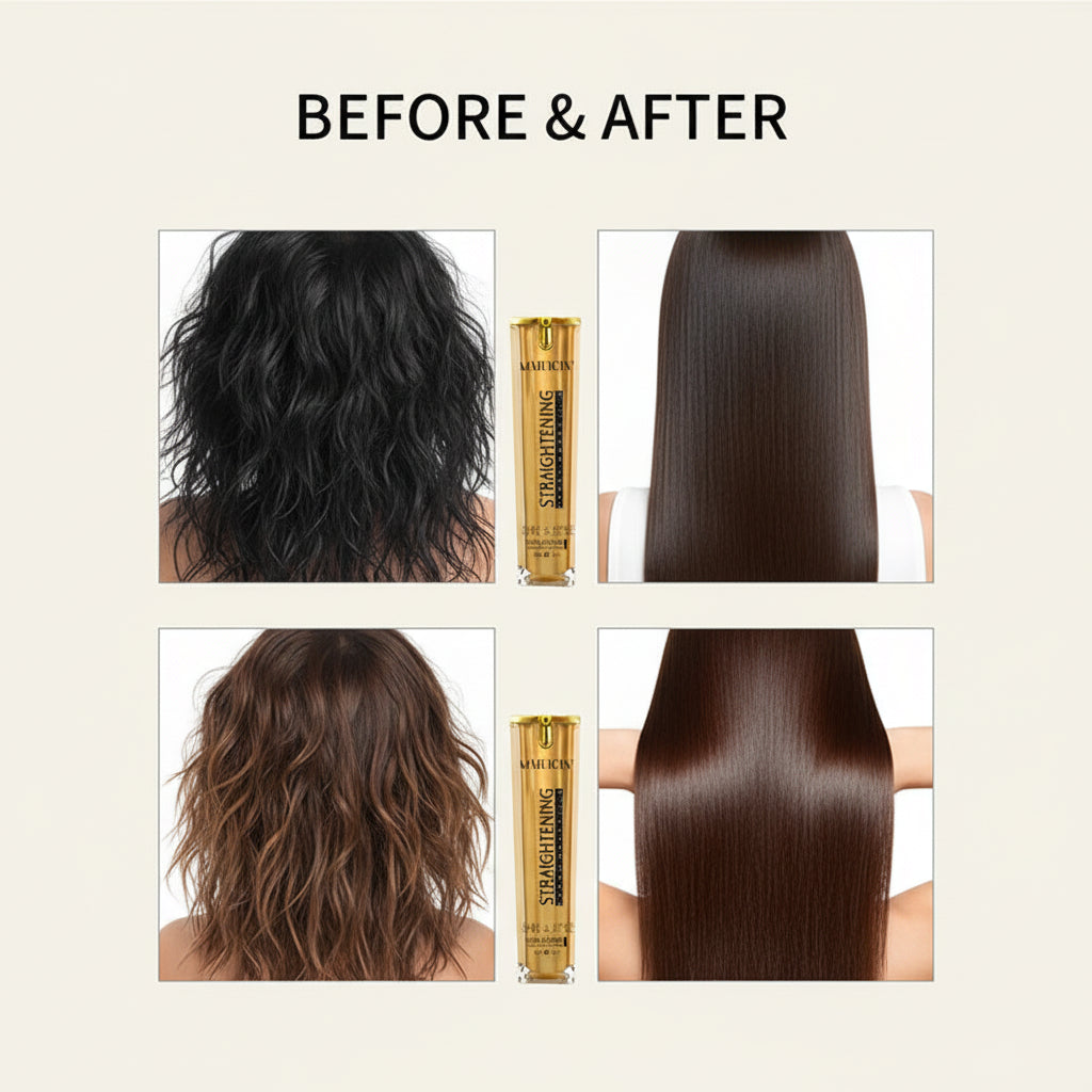 Muicin Gold Shine Style Hair Straightening Serum - 50ml