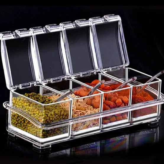 Crystal Clear Seasoning Box- Pack Of 4