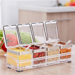 Crystal Clear Seasoning Box- Pack Of 4