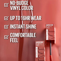 Original Maybelline Super Stay Vinyl Ink Liquid Lipstick - Punchy 62