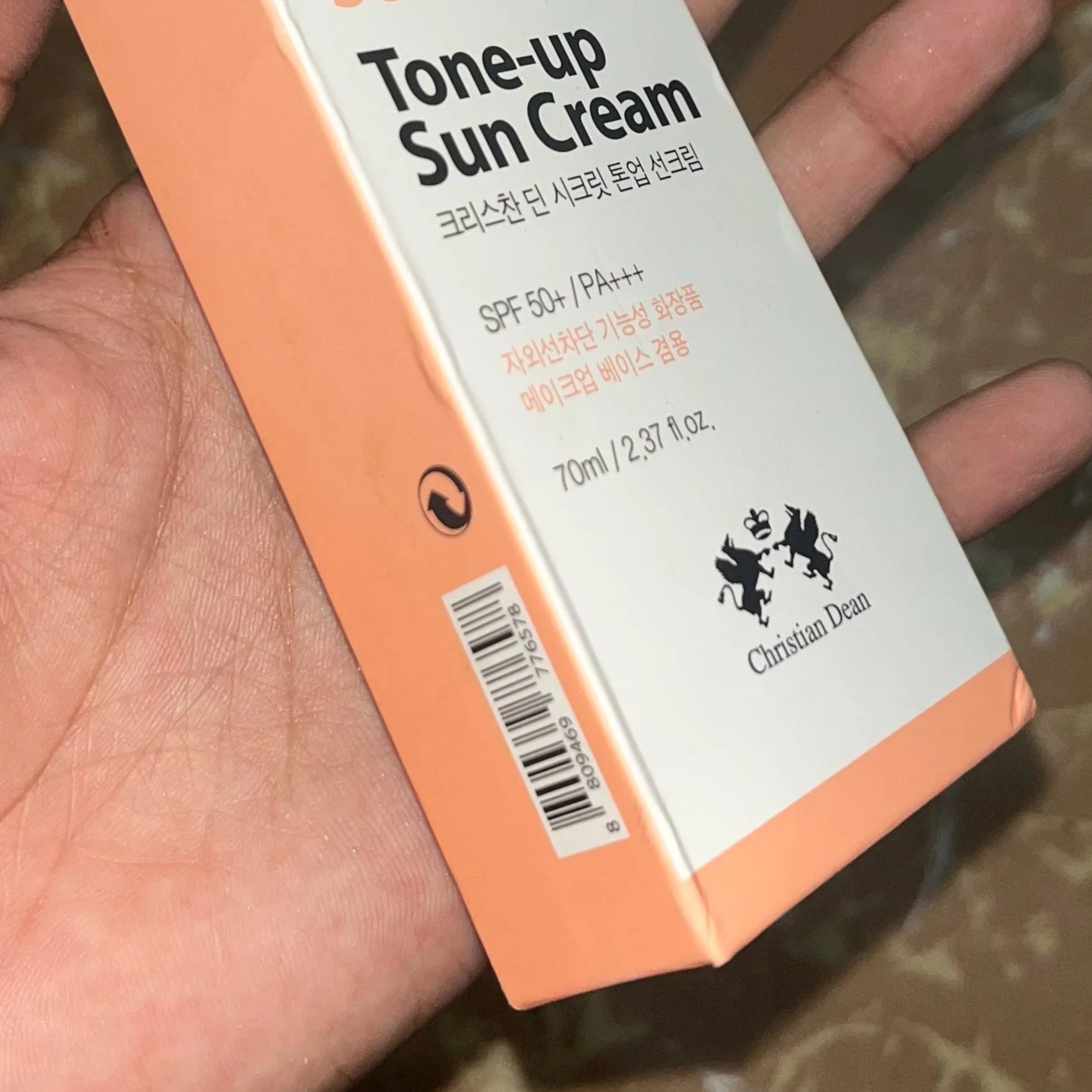 Christian Dean Secret Tone-up Sun Cream SPF50+ PA+++ 70ml