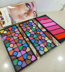 Miss Ayesha 100 Color Eyeshadow Palette & 6 Color Blush-on