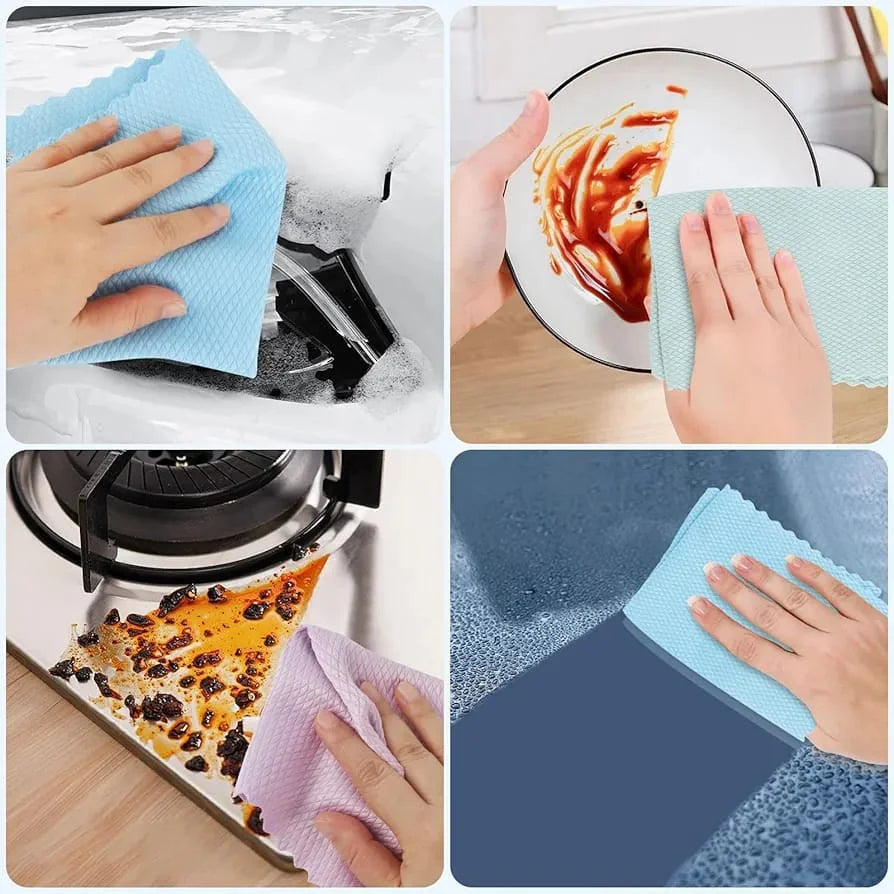 Reusable Kitchen Cleaning Cloth - 5 Pcs
