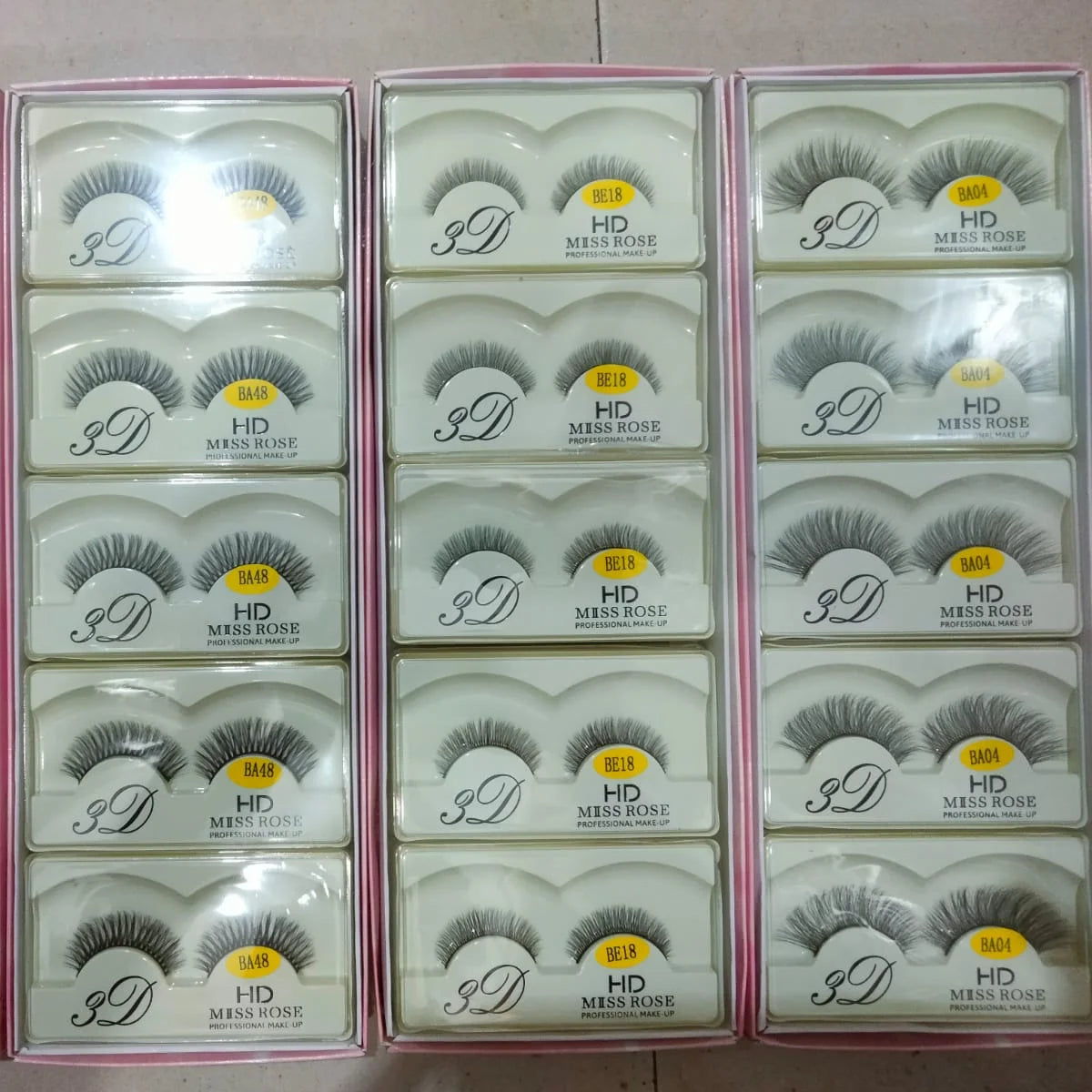 Miss Rose Eye Lashes - Pack of 5