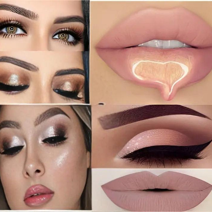 Huda Beauty 5 Combo Lipstick + Eye Shadow 2-in-1