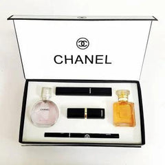 Chanel 5 In 1 Gift Set Makeup Perfume Box  - Dubai - 100% Original Testers