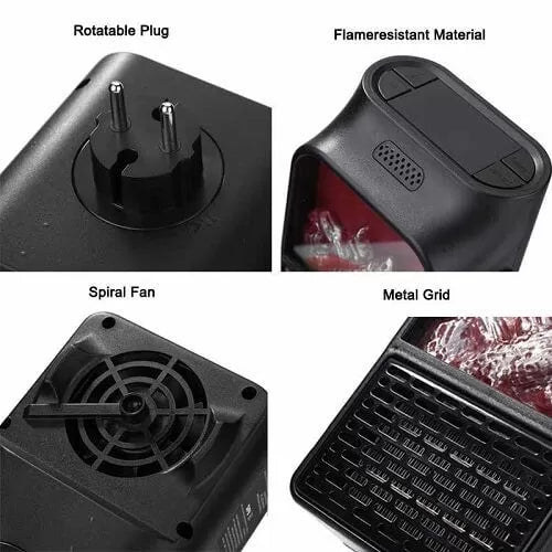 Portable Mini Electric Fan Heater Low Energy