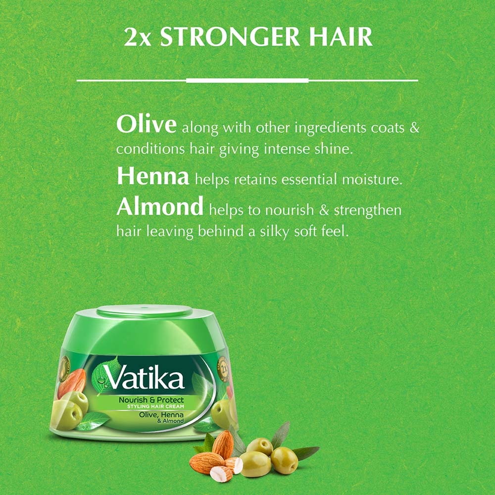 Vatika Naturals Nourish & Protect Styling Aloevera Hair Cream 140ml