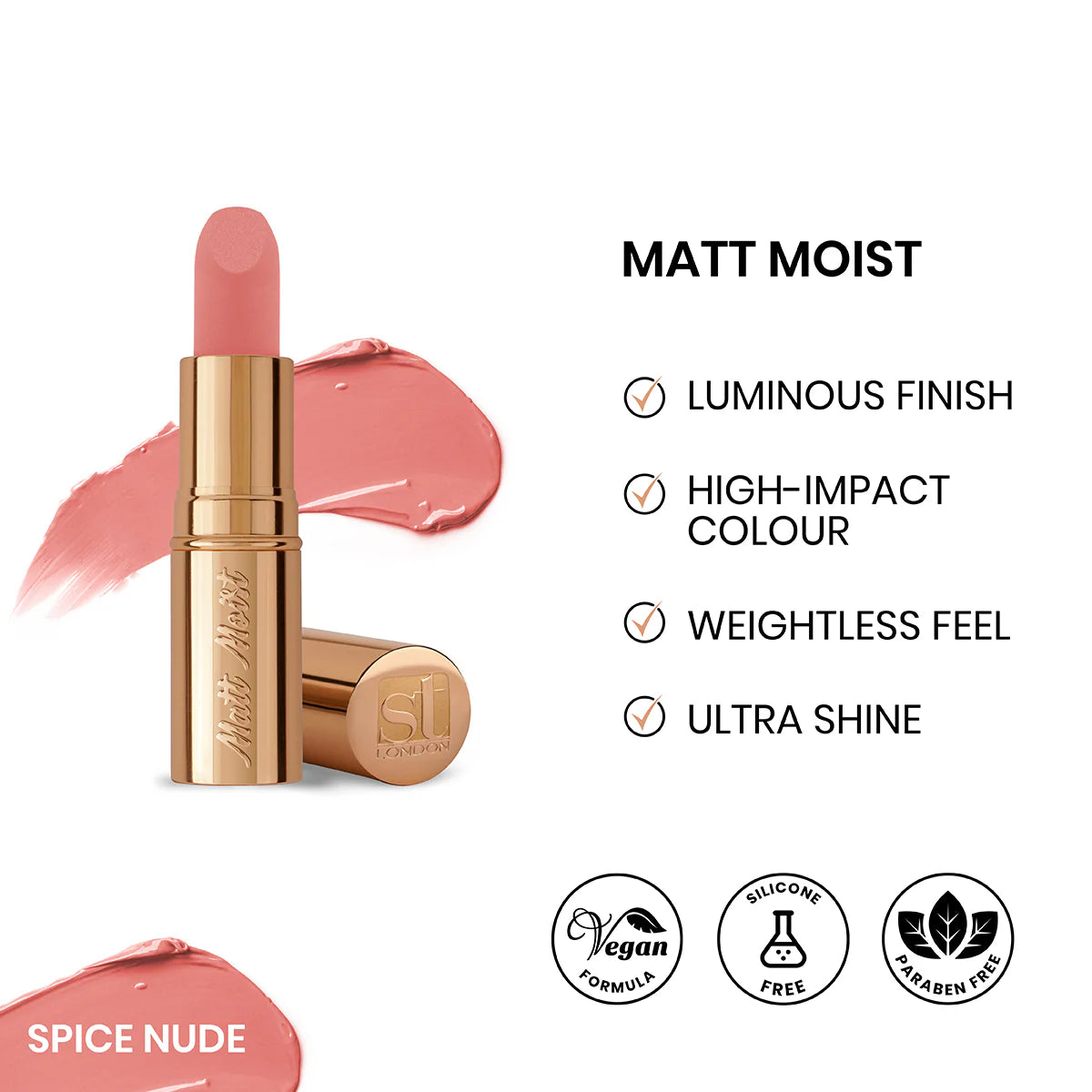 ST London - Matt Moist Long-Lasting Lipstick