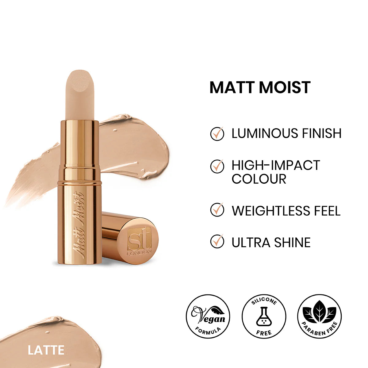 ST London - Matt Moist Long-Lasting Lipstick