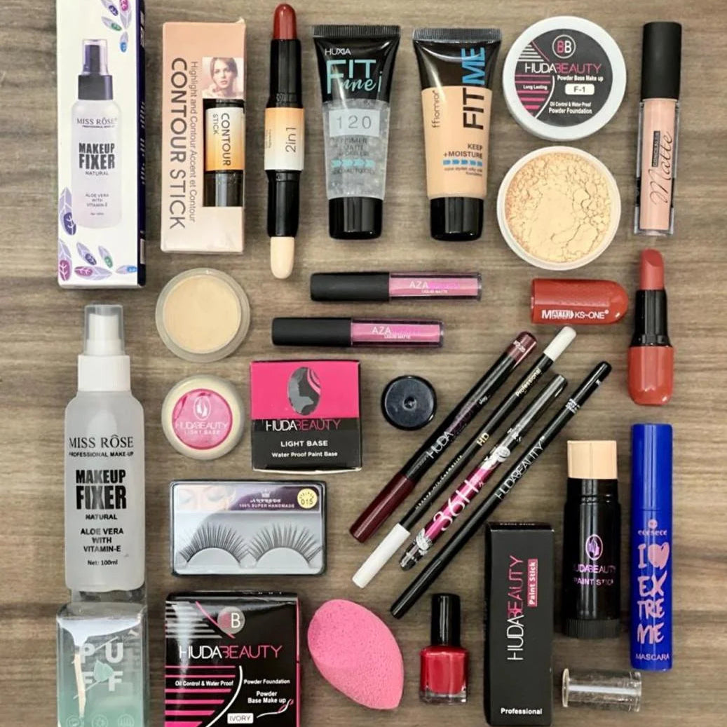 Complete Makeup & Cosmetics Bundle - 24 Piece Set