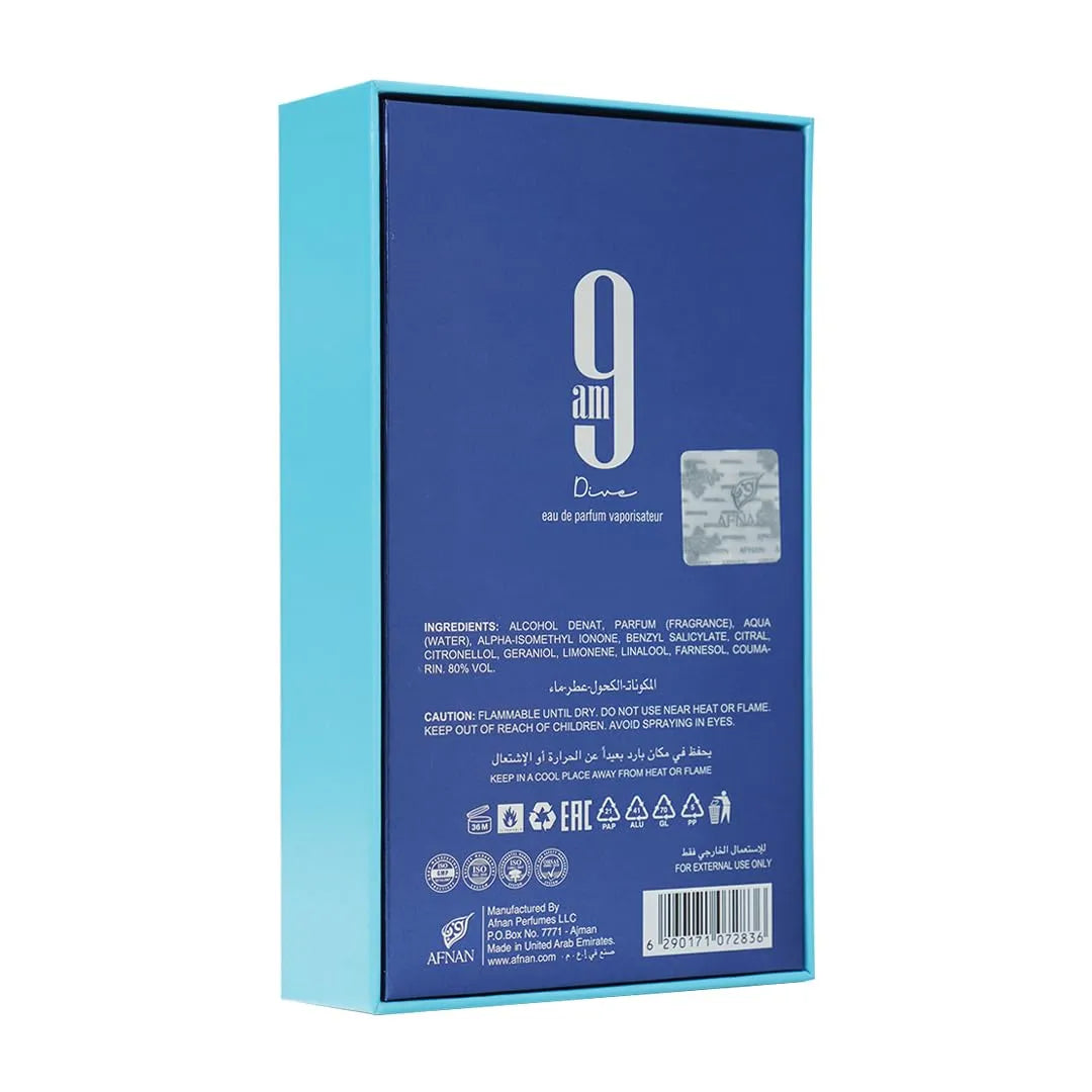 Afnan 9AM Dive Eau de Parfum (3.4 oz / 100ml)