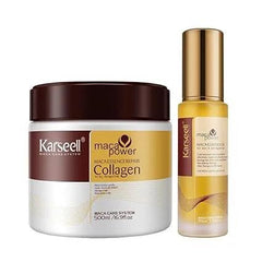 Karseell Collagen Hair Treatment Deep Repair Conditioning 500ml + Argan Oil Hair Serum